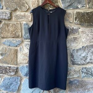 J. Crew Factory Suiting Sleeveless Sheath Dress in Navy Blue Size 20
